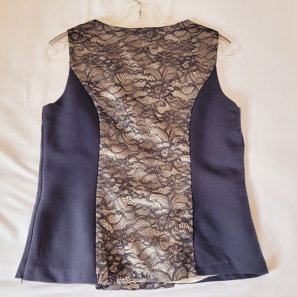 Jack and Jinger black and cream lace top Size L - Picture 4 of 11